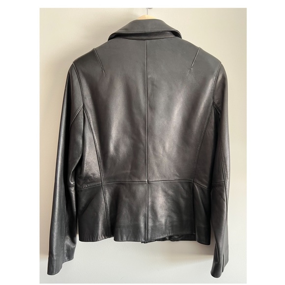 Woman’s Ann Taylor Leather Jacket - Picture 3 of 3